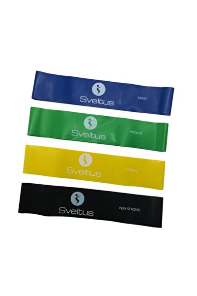 Sveltus Set de benzi elastice pentru aerobic (10, 13, 18, 22 kg)