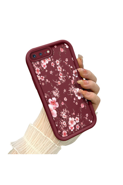 CHICASELUX حافظة أنيقة متوافقة مع هاتف iPhone 7 Plus/8 Plus، مصنوعة من زهر ال...