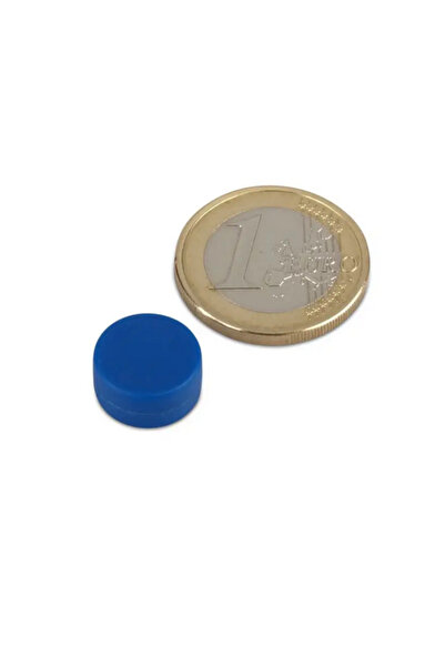 Magnitech Μαγνητικός Δίσκος Φ13x6mm με Πλαστικό Περίβλημα Μπλε Νεοδυμίου Δύνα...