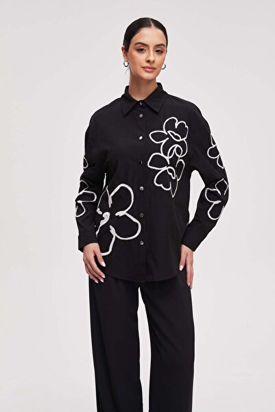 Livia Women's Embroidered Long-Sleeve Shirt