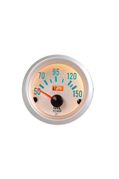 Auto Gauge Μετρητής Θερμοκρασίας Λαδιού Λευκός 52mm (CAR0000565)