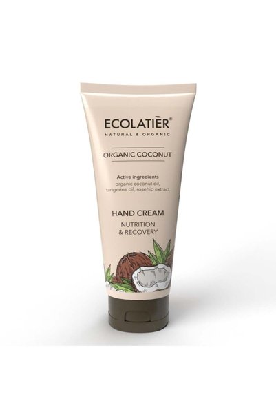 ECOLATIER كريم لليدين مغذي ومرمم بجوز الهند العضوي 100 مل