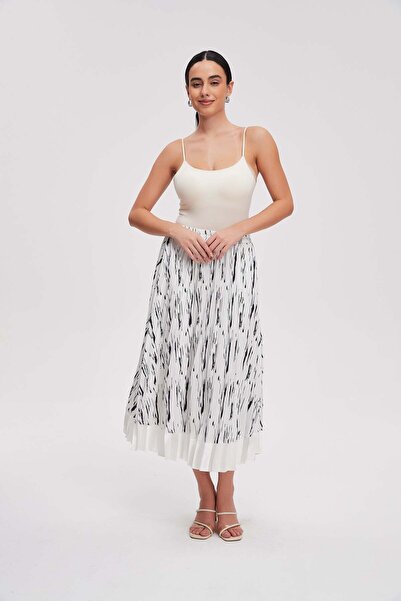 Nichii Midi Skirt with Pleats