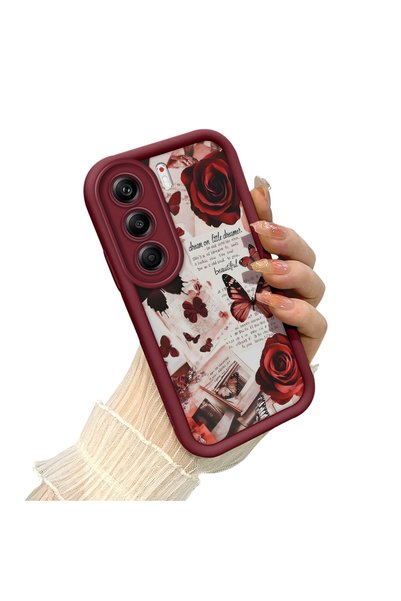CHICASELUX Tecno Camon 40 Pro 5g Compatible Rose and Butterfly Case, Retro Co...