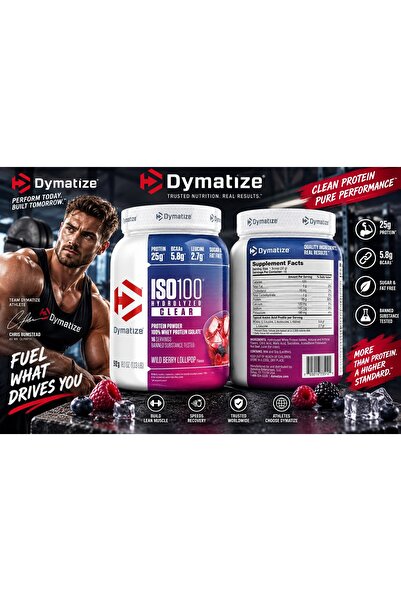 Dymatize Iso100 Clear isolate whey protein 512 gram - İZOLE CLEAR PROTEİN