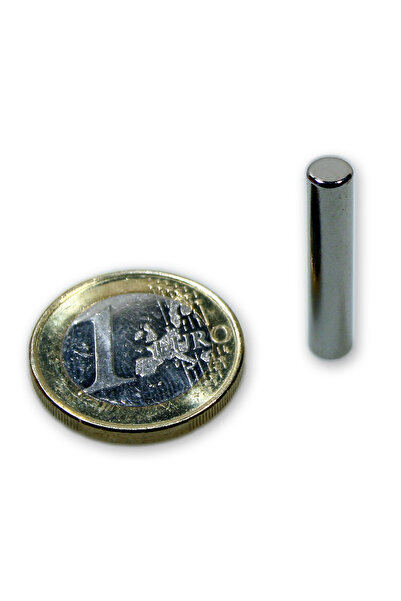 Magnitech Μαγνήτης Κυλινδρικός Φ5x25mm Νεοδυμίου Δύναμη Έλξης 2.2kg