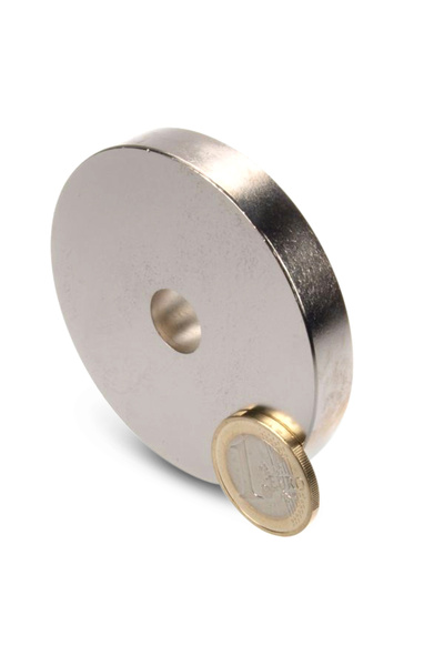 Magnitech Μαγνήτης Νεοδυμίου τύπου ροδέλας Φ63.5x10x12mm Δύναμη έλξης 39kg