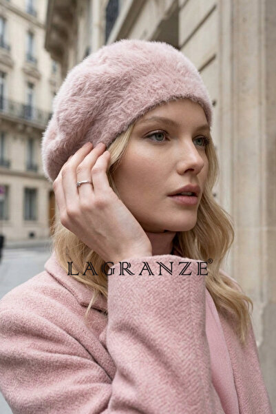 LAGRANZE Kadın Parisienne Model Peluş RESSAM Bere