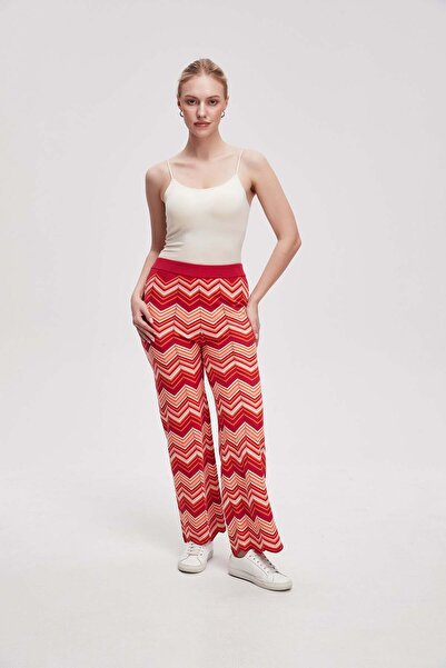 Livia Women's Wide-Leg Patterned Trousers