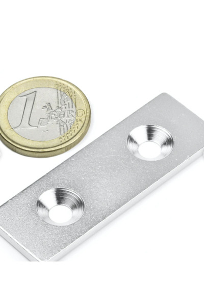 Magnitech Μεταλλικό Αντίστοιχο 60x20x3mm με Εσοχή για Βύθιση