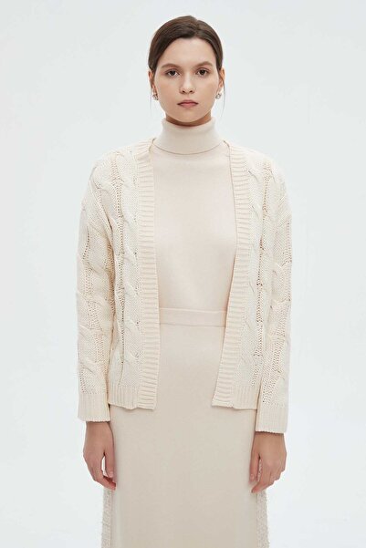 mica Embroidered Cardigan with Long Sleeves