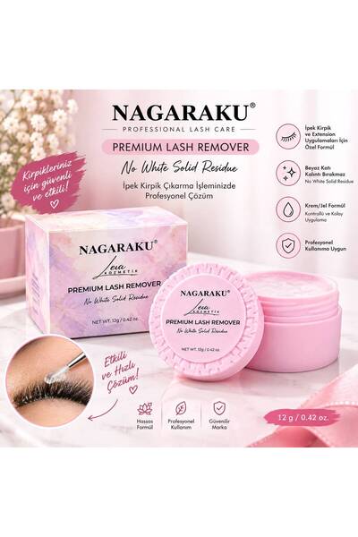 NAGARAKU Premium lash remover 12 g profesyonel ipek kirpik sökücü
