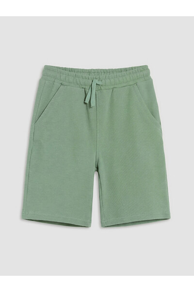 LC Waikiki Lcw Kids Green Elastic Waist Boys Shorts