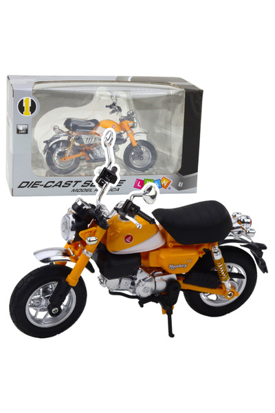 LEAN Lumini metalice retro clasice pentru motocicletă, galbene, 1:12
