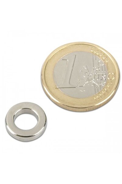 Magnitech Μαγνήτης δακτυλίου νεοδυμίου Φ12x3x7mm Δύναμη έλξης μέσω οπής 1.7kg