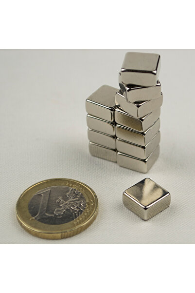 Magnitech Ορθογώνιος Μαγνήτης 10x10x5mm Νεοδυμίου Δύναμη Έλξης 3.8kg