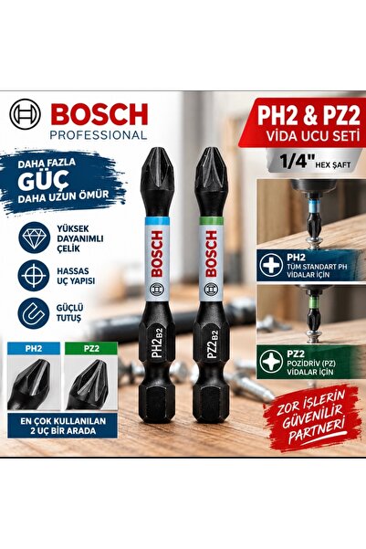 Bosch VİDALAMA UCU PRO SERİ PH VE PZ SET 1 TAKIM