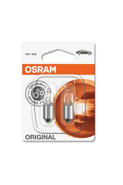 Osram Λάμπες Αλογόνου BA9S 12V 5W Γνήσιες 64111-02B 2 Τεμάχια (CAR0030005)