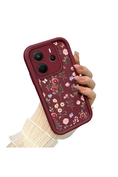 CHICASELUX Redmi Note 14 4g Compatible Retro Wildflower Butterfly Case, Eleva...