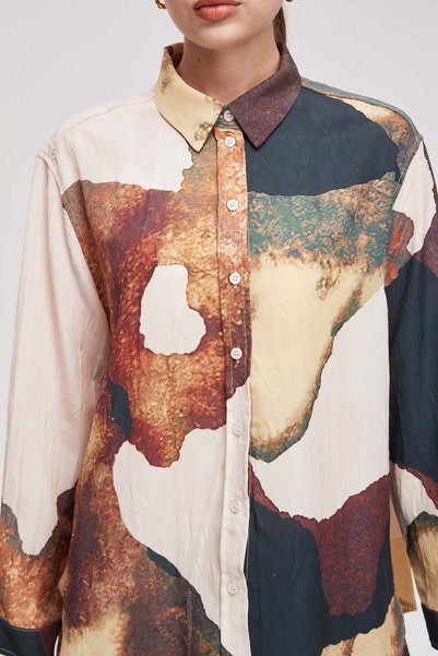 Livia Women's Printed Long-Sleeve Shirt