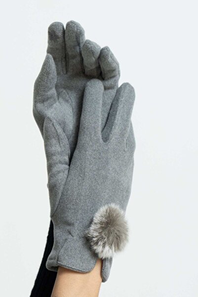 mica Fur Solid Gloves