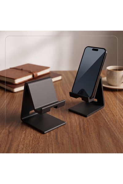 Şarj Kanallı Masaüstü Telefon Standı
