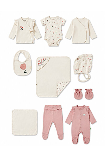BabyCosy طقم ملابس داخلية من القطن العضوي 100% مكون من 10 قطع