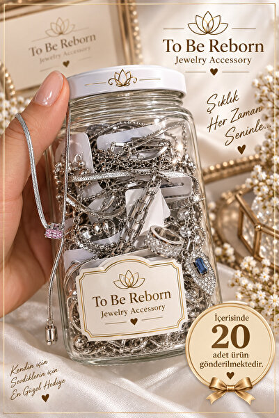 To Be Reborn JEVELRY ACCESSORY SELDA AÇIKEL İkili Takı Kavanozu 6 adet kolye ...