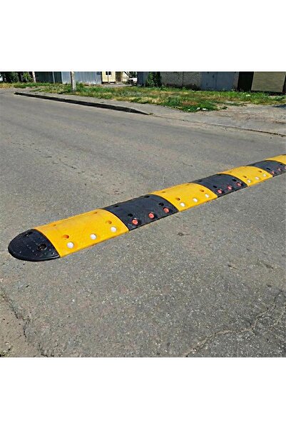 TRAFİKSAN OVAL YOL KASİSİ (KEDİ GÖZLÜ) SİYAH SARI 7 METRE