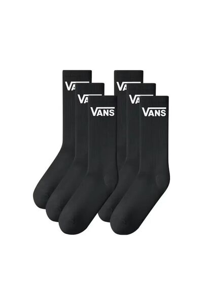 Vans VN000QCBBLK1-SİY جوارب كلاسيكية للجنسين مكونة من 6 قطع