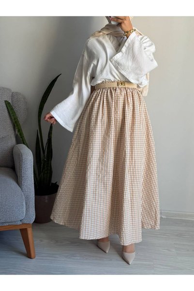 HEWANK Women's Lined Long Skirt