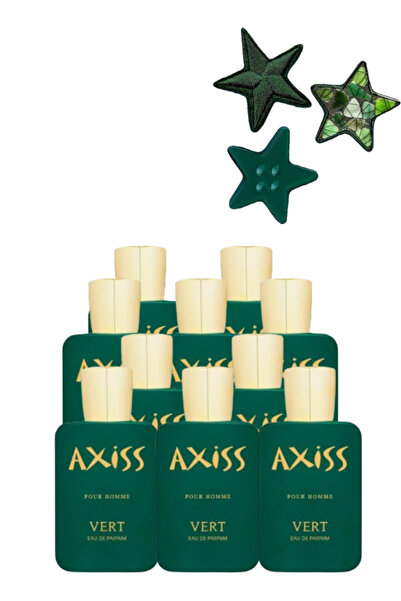 trı 10 Pieces Axiss Pour Homme Vert Perfume 100ML