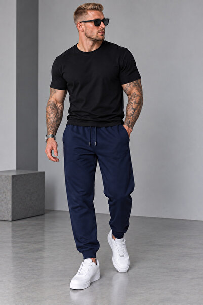 TREND ALİSSE Chicago Sweatpants - Sports Sweatpants with Elastic Cuffs