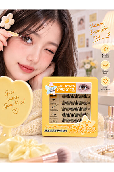 Generic Brand مجموعة رموش صناعية على شكل خصل منفصلة