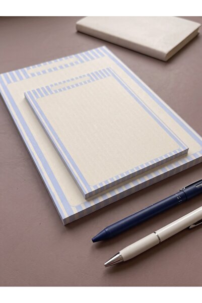 Renkli Zeka 2'li Set (A4-A5) ÇİZGİLİDESEN Notepad - Not Defteri - Bloknot - 5...