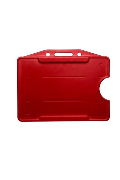 Mapi Name Badge Holder Horizontal Red - 8 Pieces
