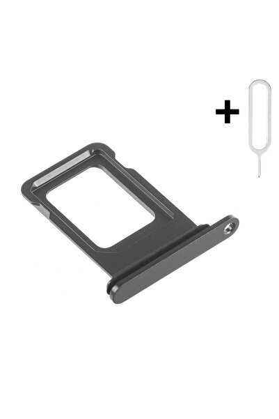 OEM Tavă/Suport SIM pentru iPhone 12 + Instrument de extragere SIM inclus, Negru