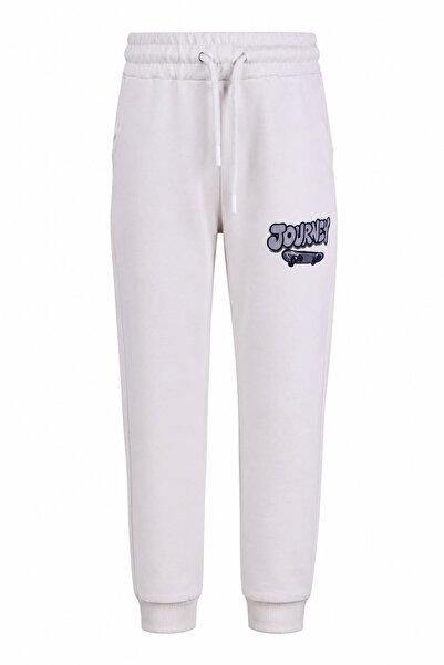 trender Journey Print 2 Thread Ecru Boys' Sweatpants 8084