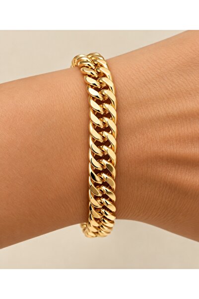 Sertifikalı 316L Çelik Klasik Gurmet Gold Bileklik