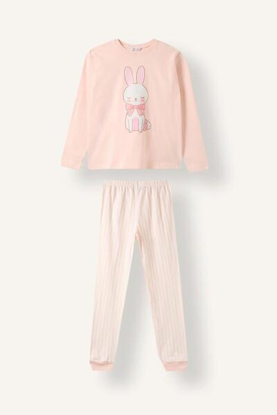 DeFacto 2 Piece Set Rabbit Printed Girls' Set (26 Wn)