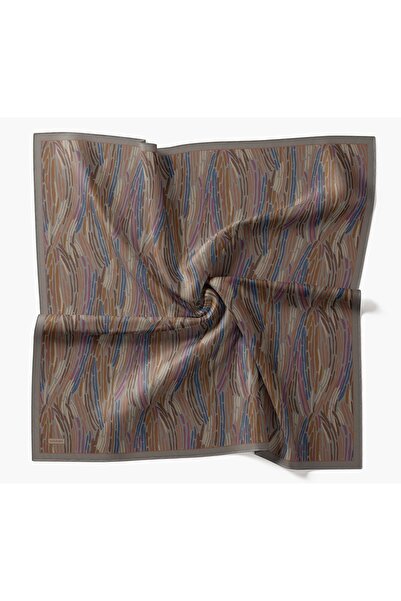 Silk Home Velora Scarf Modern Zebra Dark Gray