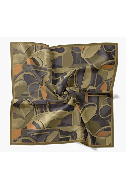 Silk Home Velora Scarf Abstract Khaki