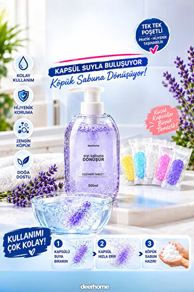MCA Deerhome 2,5 Litre Köpük Sabun Tablet Seti - 5 Adet (= 2.5 litre köpük sa...