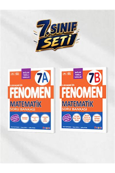 Fenomen Yayıncılık Fenomen Okul 7. Sınıf Matematik 7A ve 7B Soru Bankası Seti...