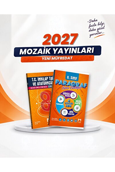Mozaik Yayınları 8. Sınıf T.C. İnkılap Tarihi ve Atatürkçülük-Paragraf Soru B...