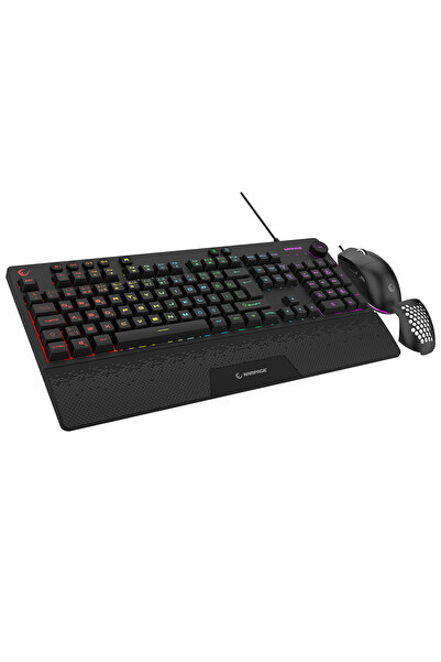 Rampage ECLIPSE Siyah Usb RGB Aydınlatmalı Q Gaming Klavye Mouse Set