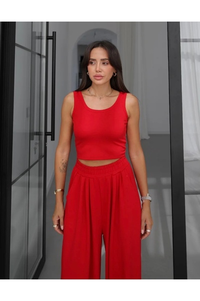 OZD Active İp Büzgülü Sweat Atlet Pantolon Üçlü Takım