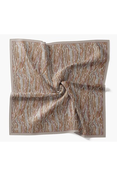 Silk Home Velora Scarf Modern Zebra Stone