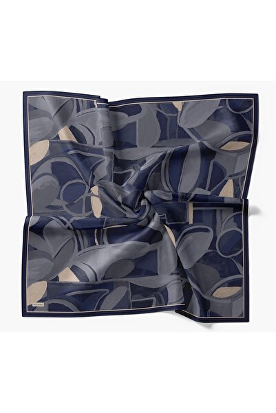 Silk Home Velora Scarf Abstract Navy Blue