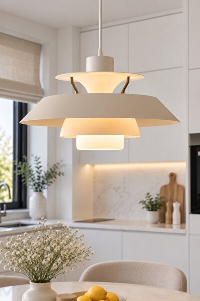 Kasre Pinterest İskandinav Katmanlı Sarkıt Avize – Modern Dekoratif Salon Mut...